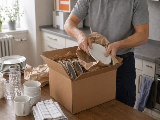 Video: Adam zeigt, wie man Teller richtig für den Umzug verpackt